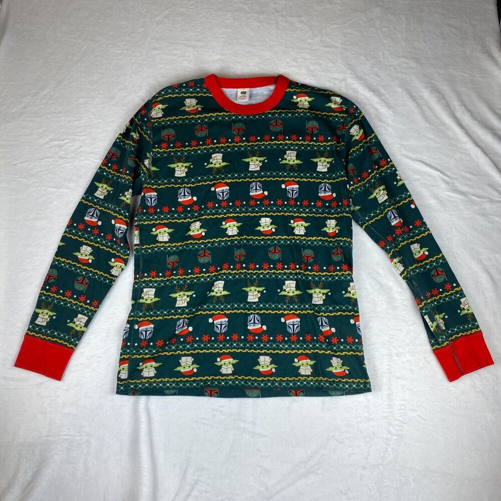 Hanna Andersson Shirt Womens XL Green Star Wars Holiday Christmas Long Sleeve‎